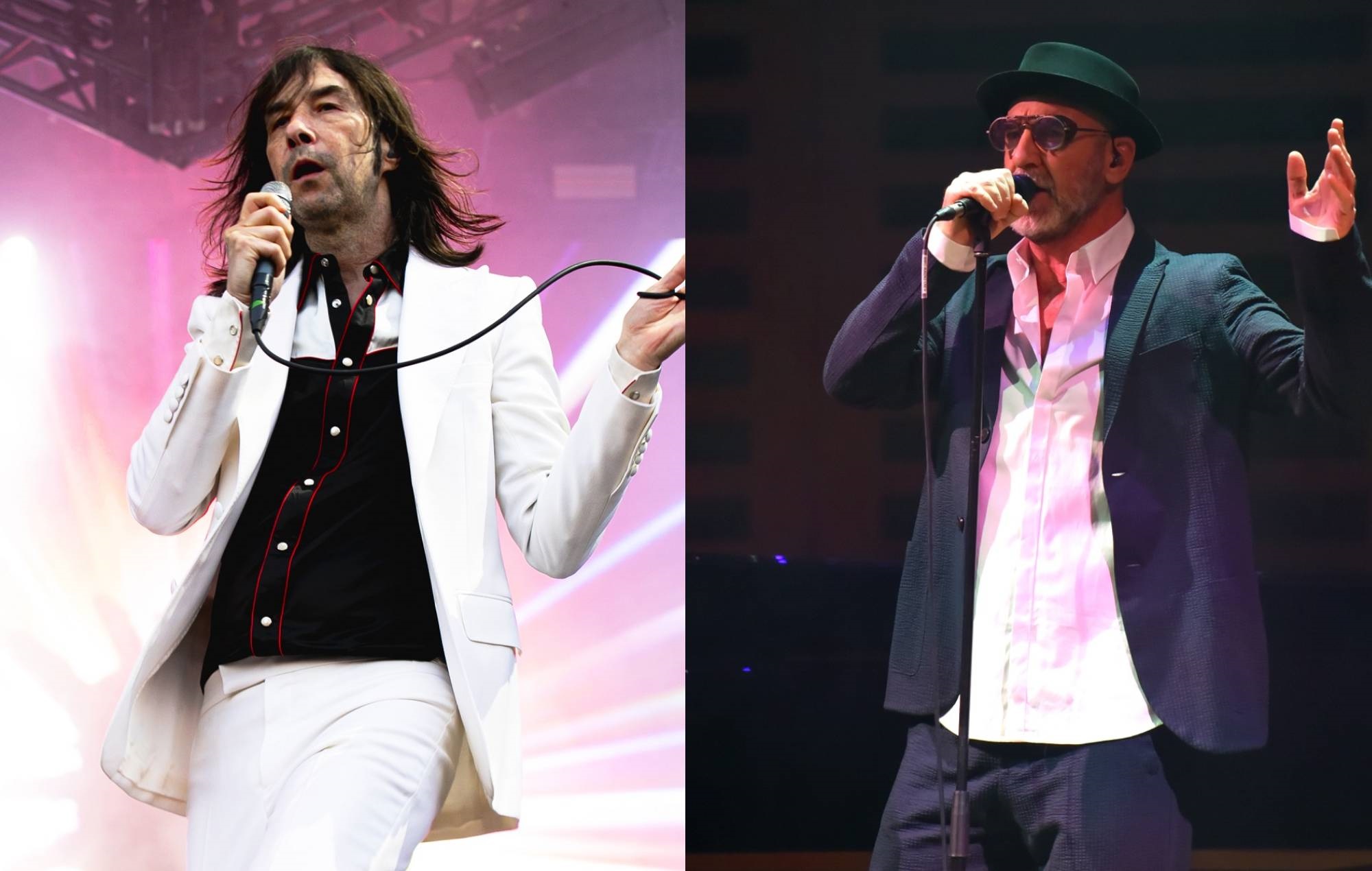 Watch Primal Scream's Bobby Gillespie join Eric Cantona on stage to sing song ex-footballer penned for Palestine