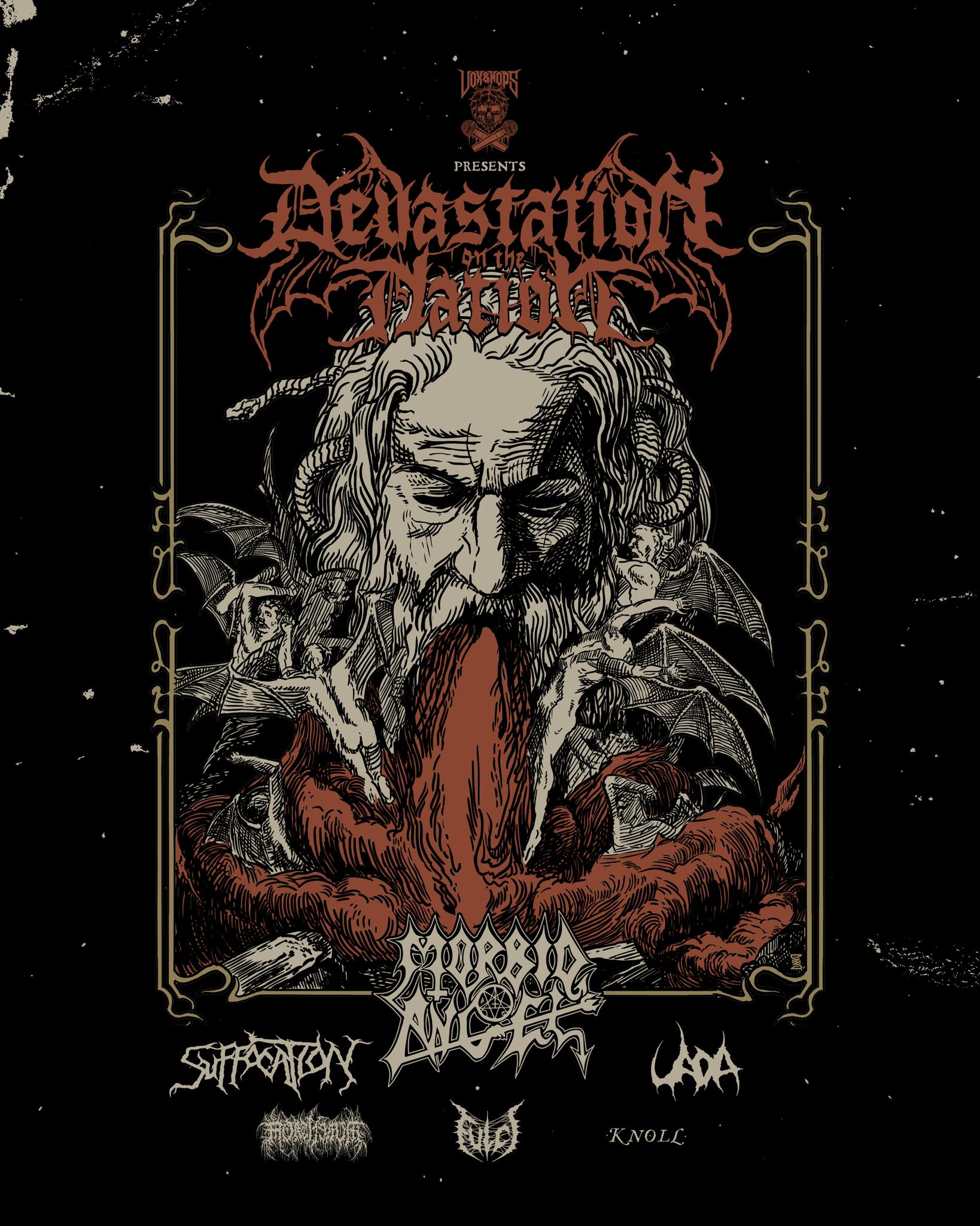 Morbid Angel announce 2024 tour w/ Suffocation, Knoll, Mortiferum & more